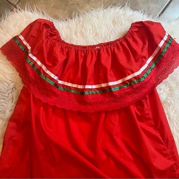 Mexican traditional blouse for 15 / 16 de Septiembre Independence Day - Picture 4 of 5